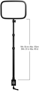 Elgato Key Light - Luz profesional de estudio de 2800 lúmenes, con soporte de escritorio para streaming, grabación y videoconferencia, temperatura y brillo ajustables con app en Mac, PC, iOS, Android