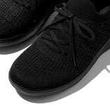 Fitflop Super-q Knit Slip-on Laced Sneakers, Zapatillas Mujer, Black, 38 EU