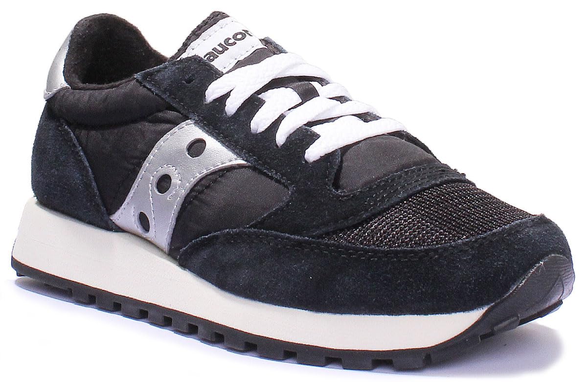 Saucony Jazz Original Vintage, Scarpe da ginnastica Uomo, Black Silver White, 40 EU