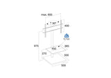 Puremounts PM-204 65" Portable flat panel floor stand Blanco - Soporte de pie para pantalla plana (Blanco, Portable flat panel floor stand, 165,1 cm (65"), 30 kg, 200 x 200 mm, 600 x 400 mm)