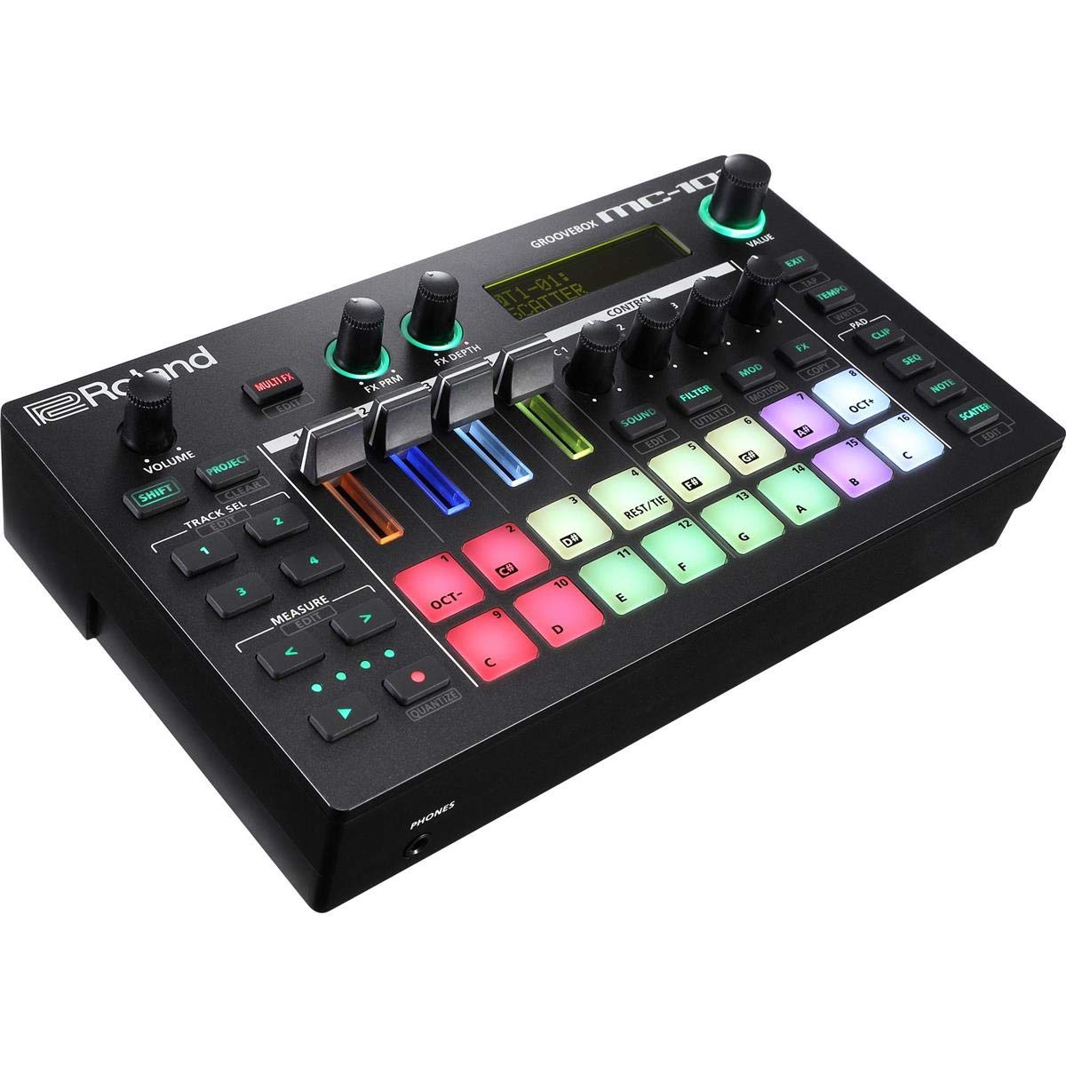 Roland MC-101 AIRA DJ Groovebox - Estudio de producción de bolsillo
