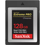 SanDisk Tarjeta Extreme Pro CFexpress Tipo B de 128 GB con hasta 1700 MB/s para vídeos Raw 4K
