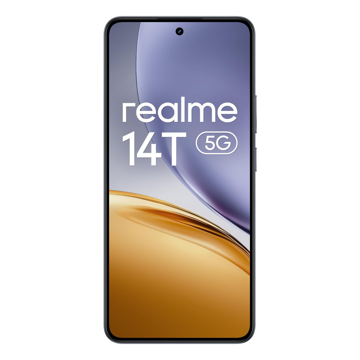 realme 14T Smartphone 5g, 8+256GB,Batería 5260 mAh,Procesador Dimensity 6300,IP69, Cámara de 50MP,Pantalla AMOLED para Esports de 120 Hz,Negro obsidiana,Exclusivo de Amazon (Sin Adaptador)