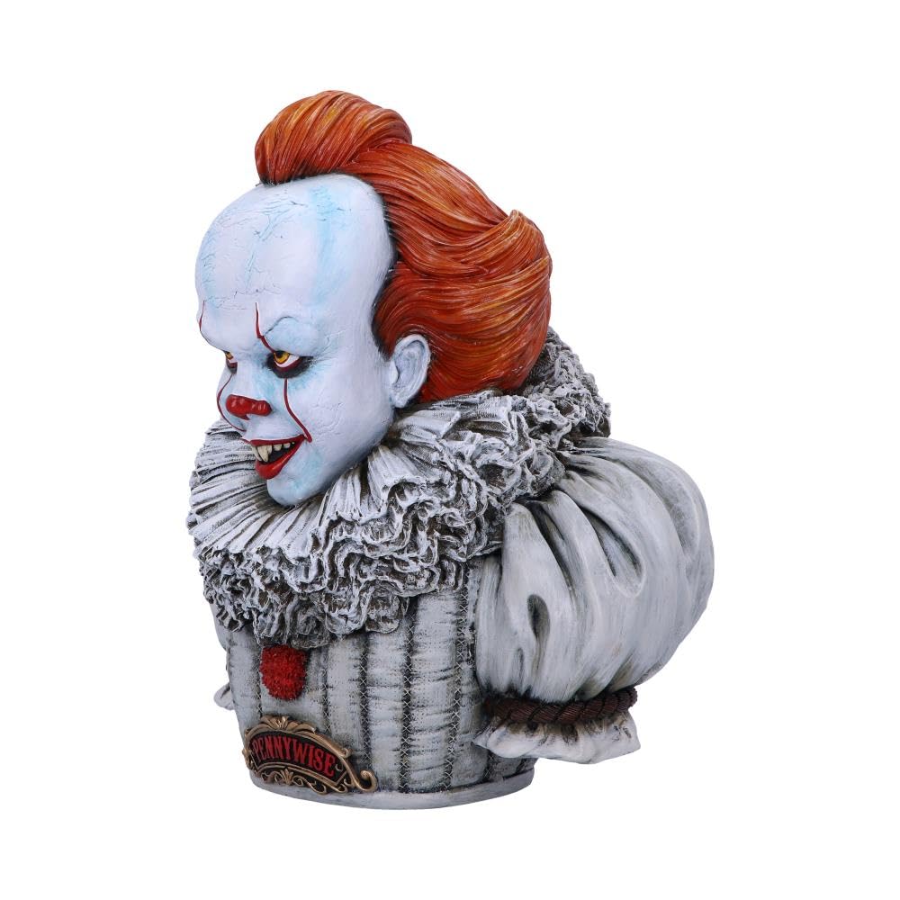 Nemesis Now Pennywise-Busto Oficial de IT Capítulo 2, Blanco, 30 cm