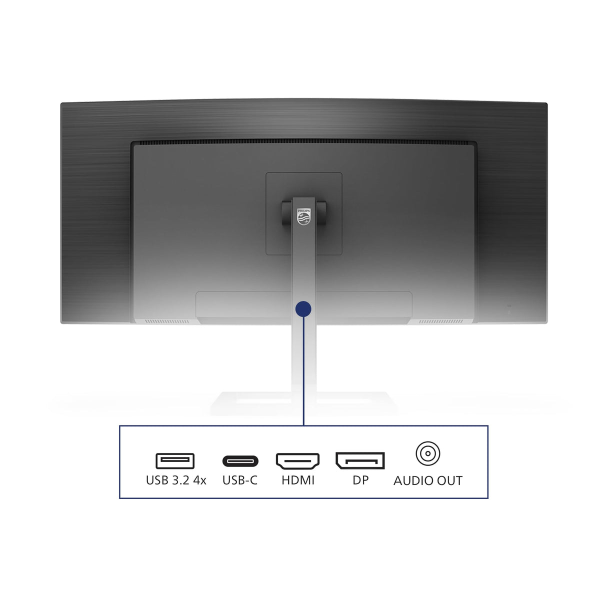 Philips Monitors 346E2CUAE/00-34" Curved 1500R, WQHD, 100Hz, 1ms, VA, Adaptive Sync (3440x1440, 300cd/m, 2xHDMI, DisplayPort 1x1.2), Negro