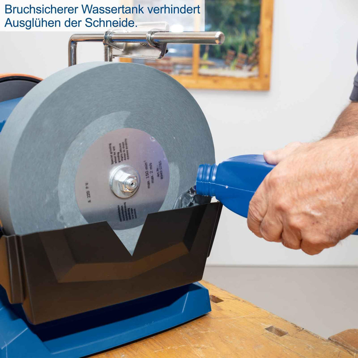 Scheppach Afiladora con muela al agua Tiger 7000S 230-240V 50Hz 200W marca