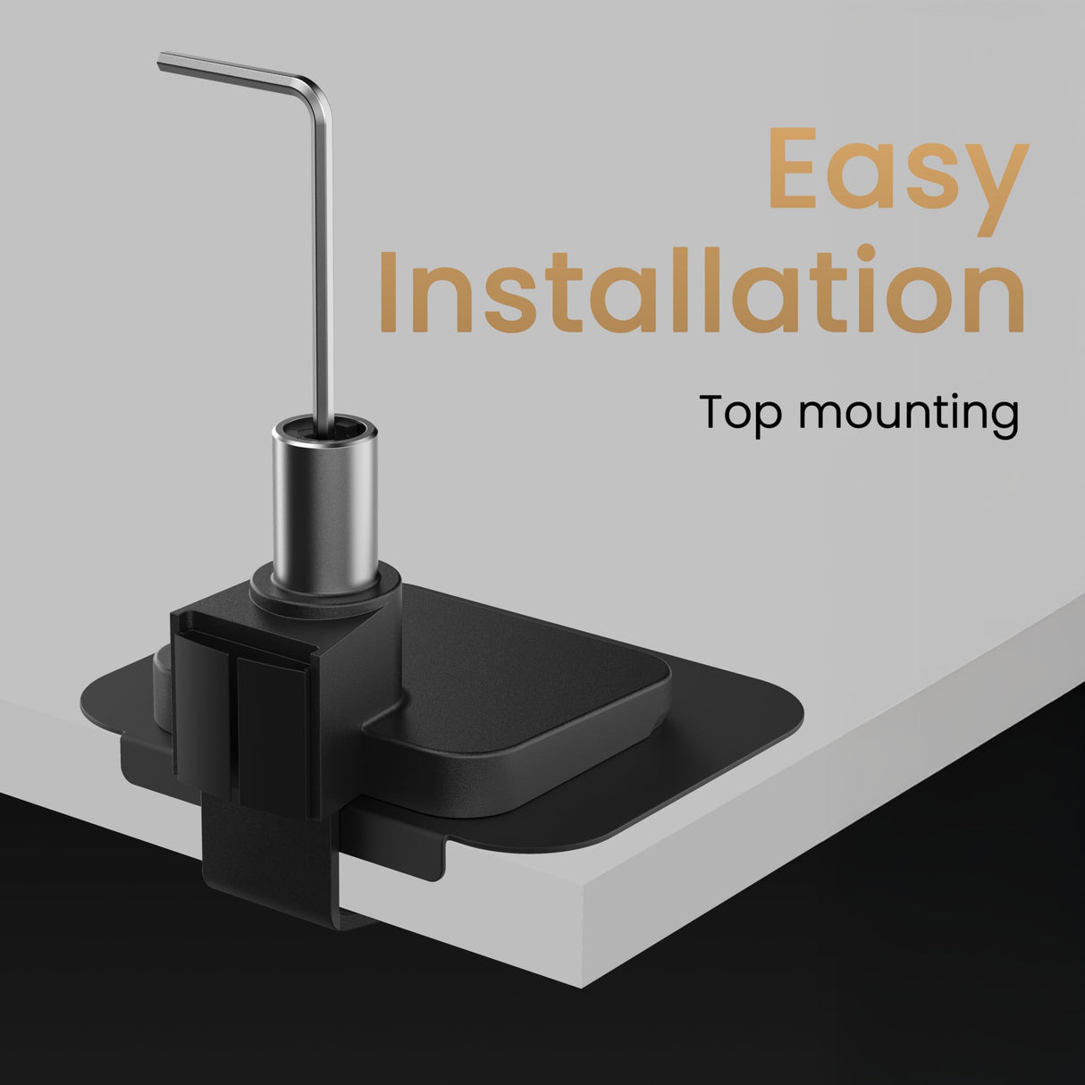 BenQ BSH01 Brazo ergonómico para Monitor - Soporte para Pantallas de hasta 45'' y 20 kg, Alta Resistencia, sin tambaleos, Abrazadera Superior y Base, Placa Refuerzo, VESA 75x75 y 100x100 mm