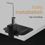 BenQ BSH01 Brazo ergonómico para Monitor - Soporte para Pantallas de hasta 45'' y 20 kg, Alta Resistencia, sin tambaleos, Abrazadera Superior y Base, Placa Refuerzo, VESA 75x75 y 100x100 mm
