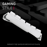 CHERRY MX 3.0S Wireless, teclado Gaming mecánico inalámbrico con iluminación RGB, distribución de teclado alemán (QWERTZ), conexión Bluetooth, radiofrecuencia o cable, switches MX BROWN, blanco