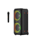 Celly, Altavoz Bluetooth portátil con micrófono inalámbrico y Efectos Luminosos, tecnología True Wireless Stereo para Fiestas y Eventos, fácil de Transportar, Potencia de 40 W
