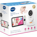 VTech - BM818 - Wide View HD Video Baby Monitor - 5 Inch Ultra Flat HD Display - Night Light and Lullabies 720p - Version ES White