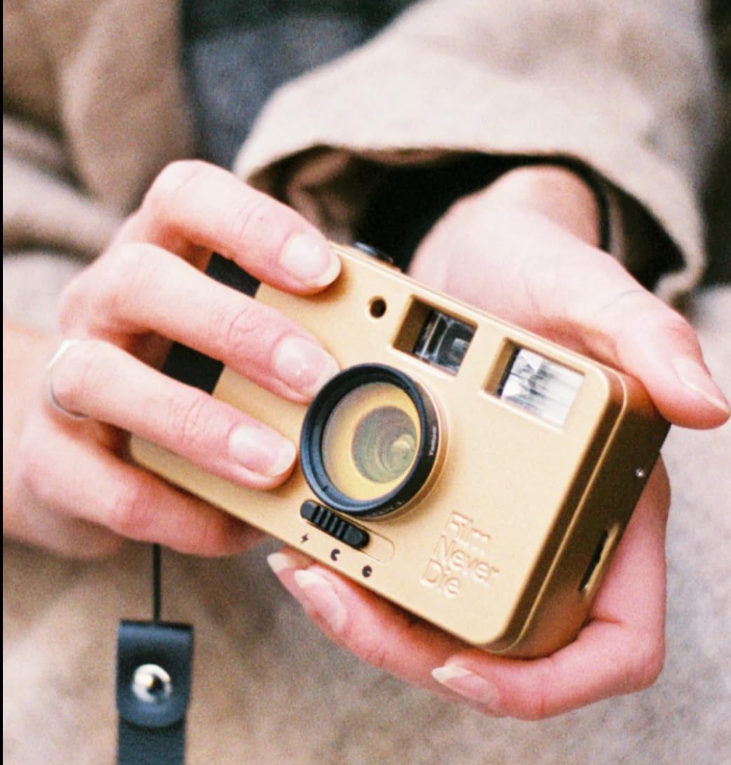 Nana Film Never Die - Juego de cámara con Motor de 35 mm, Color Bronce