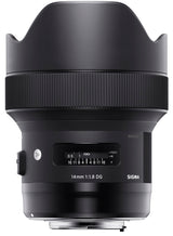 Sigma F1.8 DG HSM Art - Objetivo Ultra Angular con luminosidad de 14 mm, Color Negro