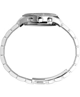 Timex Trend Reloj para Mujer, Pulsera de aleación Plateada, Esfera Azul, Caja Plateada, 38 mm, TW2Y28200
