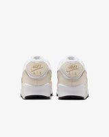 NIKE Wmns Air MAX 90, Sneaker Mujer, White Flat Pewter Lt Orewood Brn, 40.5 EU