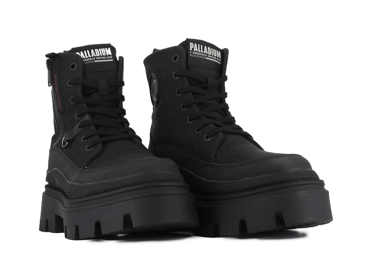 Palladium Pallasquad Zip TX, Botas Cortas al Tobillo Mujer, Negro, 38 EU