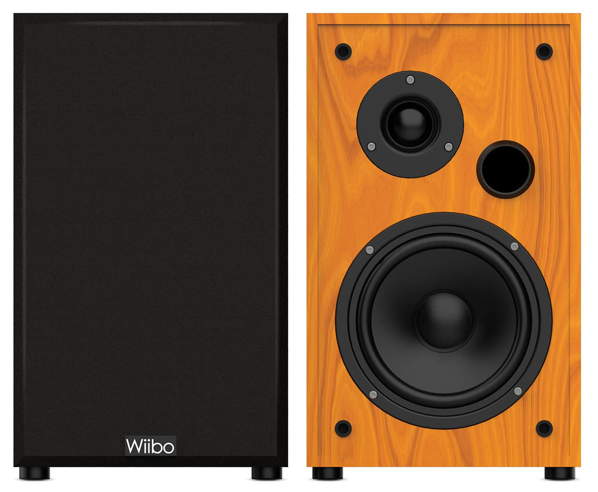 Wiibo String 15 Nogal Altavoces HiFi Estanteria 100w Pareja