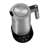 WMF Kineo Hervidor de agua con ajuste de temperatura, 1,6 l, filtro de cal, 3000 W, indicador de temperatura en vivo, hervidor eléctrico de agua de acero inoxidable mate