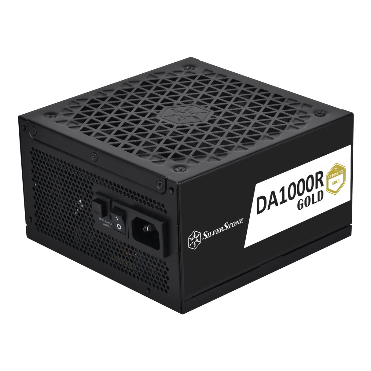 Silverstone SST-DA1000R-GM - Cybenetics Gold 1000W PCIe 5.0 Fuente de alimentación Completamente Modular, Ventilador FDB Ultra silencioso de 135 mm con función Semi-fanless