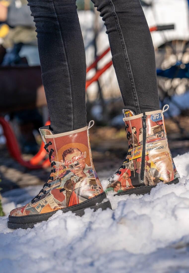 Women Vegan Leather Multicolor Long Boots - You Decide Design
