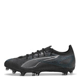 PUMA Ultra 5 Pro FG/AG, Zapatillas de fútbol Unisex Adulto, Black Silver-Bright Aqua, 43 EU