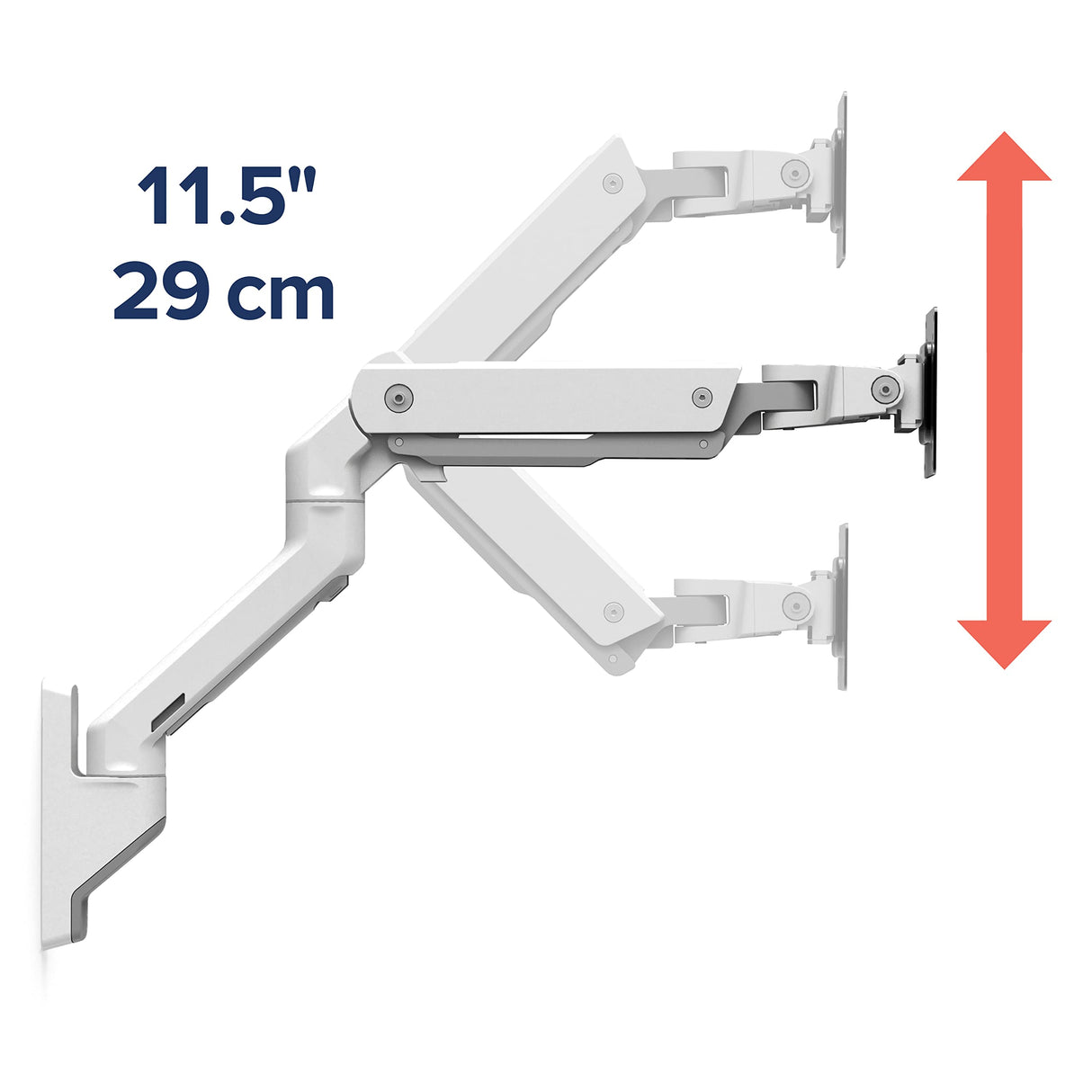 HX Wall Monitor Arm White ACCS