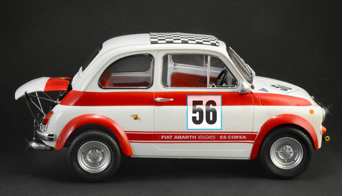 Italeri 4705S Fiat 4705-1:12 Abarth 695 SS/Assetto Corsa, maqueta, Modelo de construcción, sin barnizar
