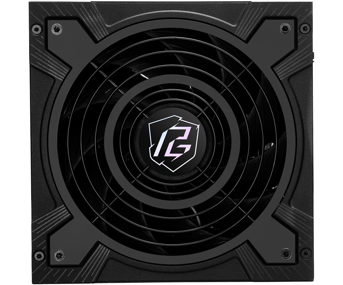 Fuente ALIMENTACION ASROCK PG-1000G,PSU,1000W,80 Plus Gold/A,135MM,Modular,PCI-E 5.1 (12+4pin) x1,PCI-E (6+2 Pin) x3,SATA (5 Pin) x9