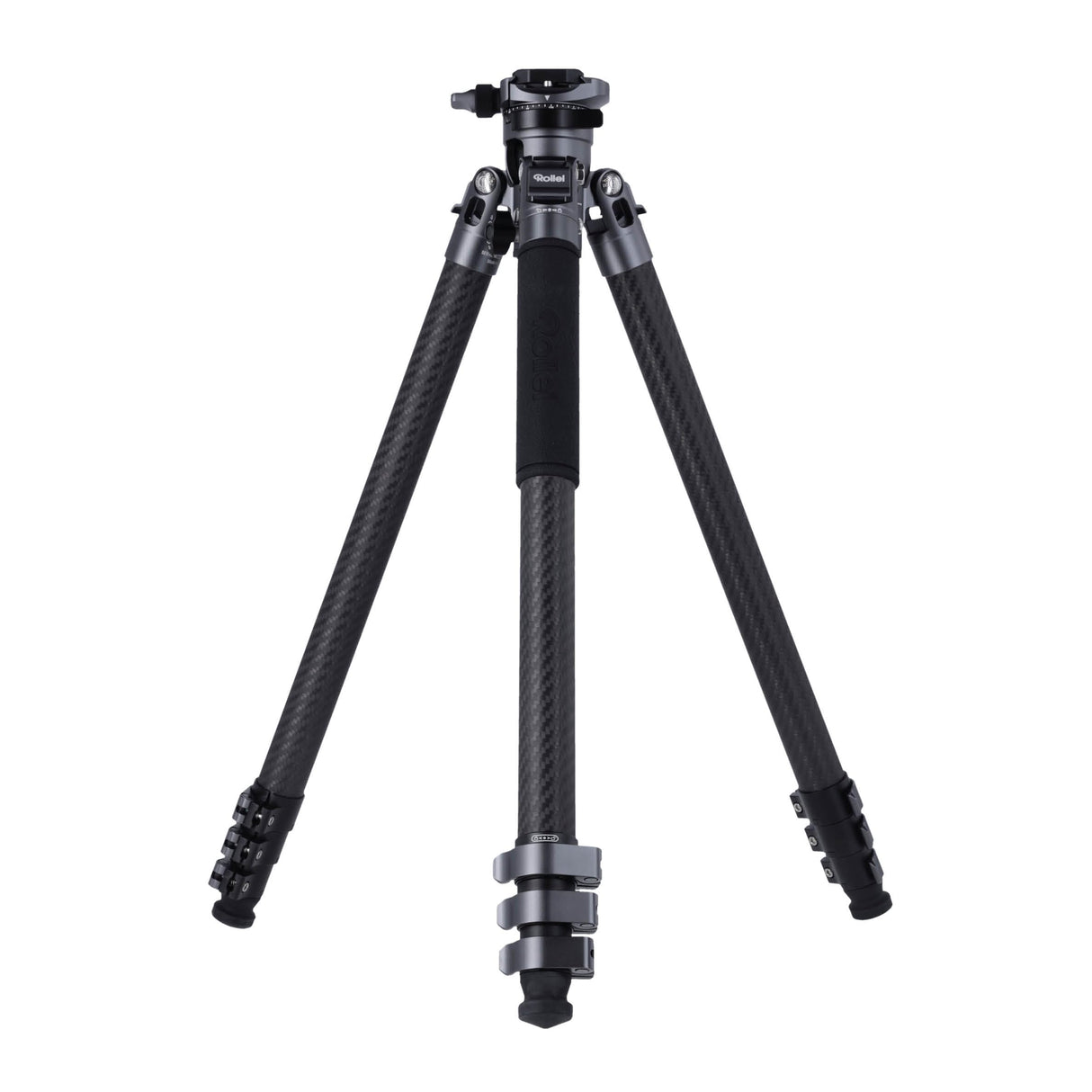 Rollei Trípode de Carbono Easy Traveler XL – 10 kg de Capacidad de Carga, construcción Estable, Ultraligero, Compacto, función de Bloqueo sin Esfuerzo