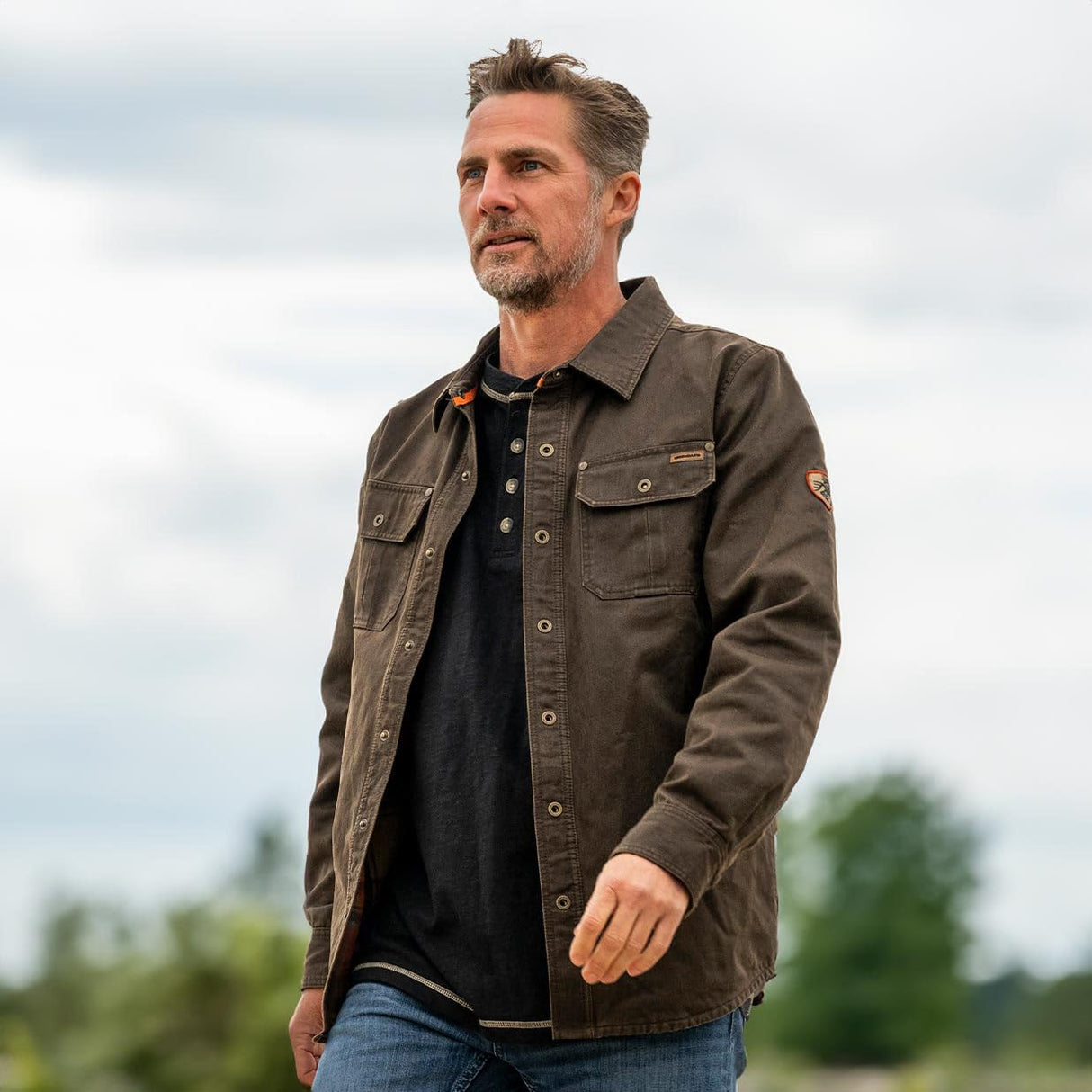 Legendary Whitetails Flannel Lined Shirt Jacket Waxed Cotton Water Resistant Chaqueta, Tabaco, X-Large Alto para Hombre