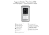Vimar 42920.P Placa kit vídeo 7pulgadas, función abrepuertas RFID