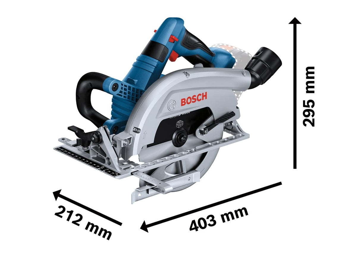 Bosch Professional BITURBO GKS 18V-70 L - Sierra circular a batería (Brushless, disco izquierda, 18V, disco Ø 190 mm, en L-BOXX)