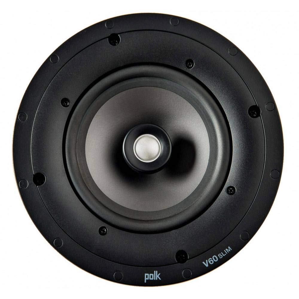 Polk Audio V 60 Slim de Alto Rendimiento Altavoz empotrable (, Color Blanco