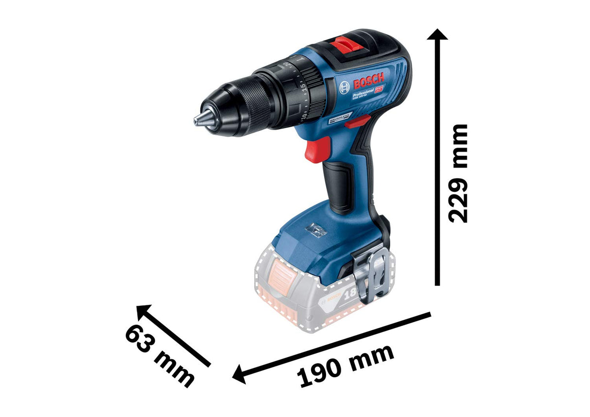 Taladro atornillador de impacto 18 V 2,0 Ah Li-Ion GSB 18 V-50 06019H5100 Bosch Professional