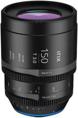 Irix Cine 150mm T3.0 Macro 1:1 Lente de vídeo 150mm para Arri PL || 11 láminas de Enfoque min 0,35 m rotación 270° || Lente de vídeo para PL