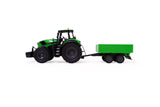 Carson 1:16 Tractor Deutz 8280 TTV con Remolque 100% RTR - Tractor RC, vehículo teledirigido con luz y Sonido, Incluye Pilas y Mando a Distancia, Bulldog teledirigido
