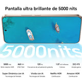 HONOR 400 5G-Smartphone 8GB+256GB,Cámara de 200MP con IA,Super Zoom con IA,6.55”y 120Hz y 5000 nits,Snapdragon7 Gen 3,Android 15,Dual SIM,NFC,IP65,MagicOS 9.0-Midnight Black