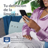 Philip Homerun 2000 - Robot Aspirador y friegasuelos - Potencia Extra Fuerte, potenciador para alfombras, Radar LDS, estación de autovaciado de 70 días, aplicación Homerun, Blanco Ártico (XU2100/25)