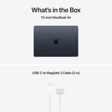 Apple MacBook Air de 15,3 Pulgadas con Chip M5: Pantalla Liquid Retina, CPU de 10 núcleos, GPU de 10 núcleos, 16 GB de Memoria unificada, 1 TB de SSD, Wi-Fi 7,Teclado portugués; Medianoch