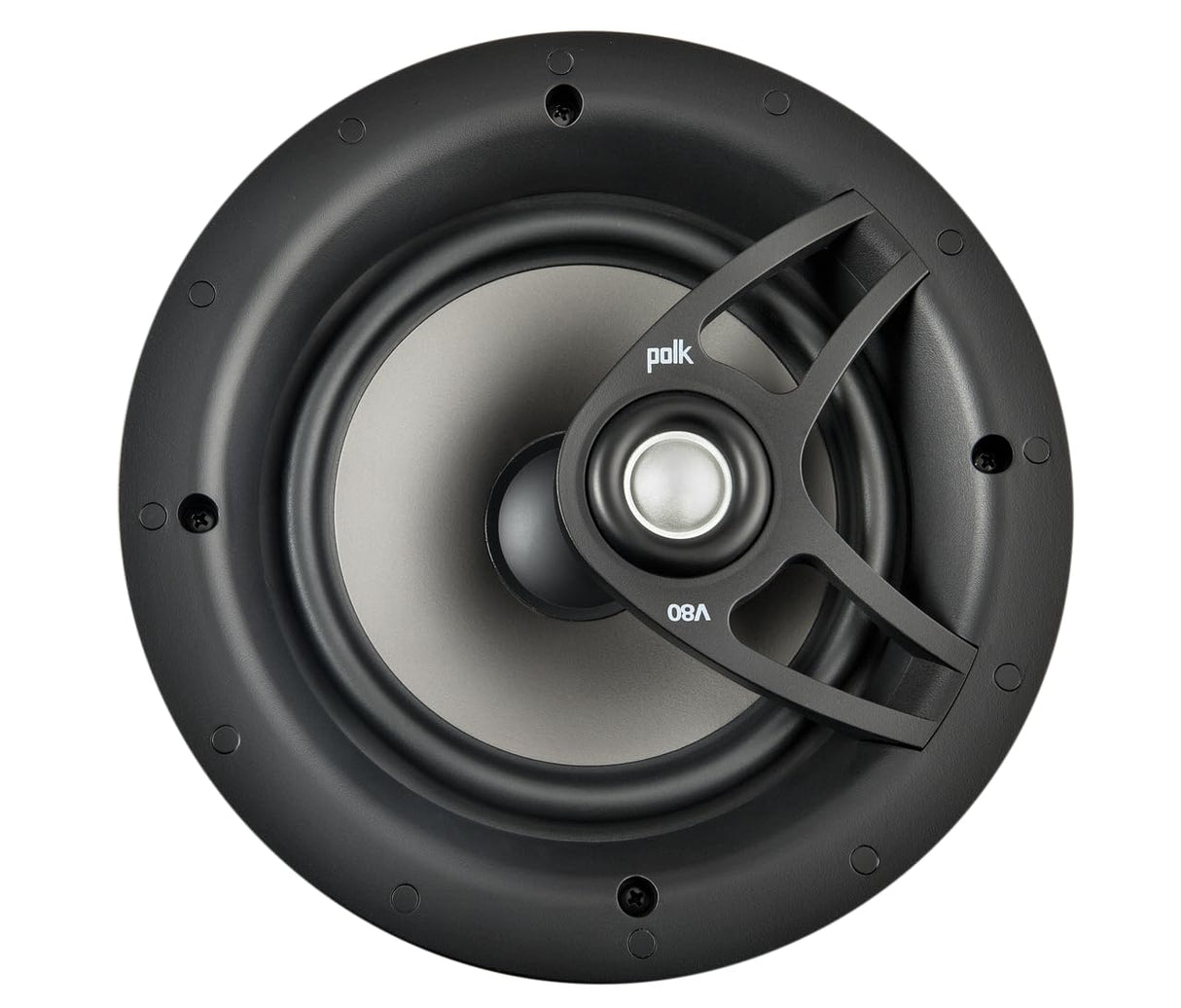 Polk Audio Altavoz empotrable (V 80 de Alto Rendimiento, Color Blanco