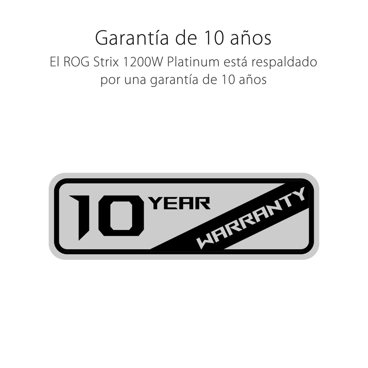 ASUS ROG Strix 1200W Platinum - Fuente de alimentación Totalmente Modular, 80 Plus Platinum, ATX 3.1, GAN MOSFET, GPU-First Intelligent Voltage Stabilizer, 10 años de Cobertura