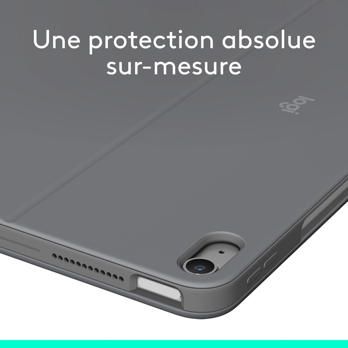 Logitech Combo Touch iPad Air 13 Pulgadas (M2)(2024) Funda con Teclado - Teclado retroiluminado Desmontable con Soporte, Escritura cómoda, Modo Multiuso - AZERTY