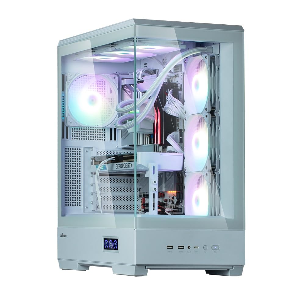Caja panorámica para PC Zalman P50 DS (Blanco)