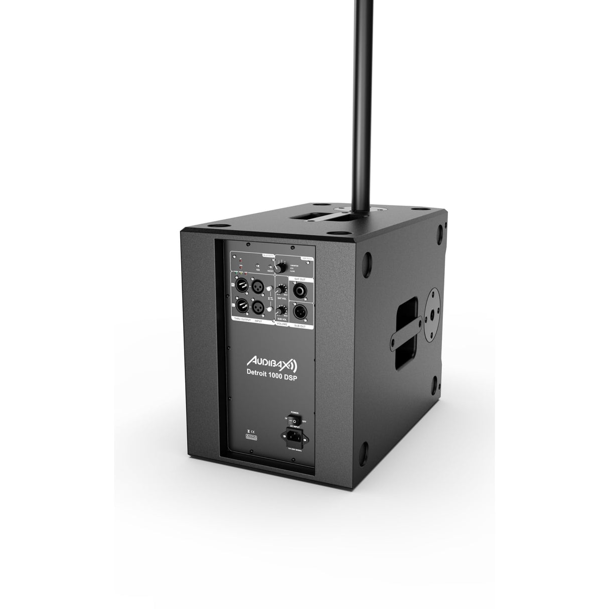 Audibax Detroit 1000 DSP - Altavoz de Sistema PA - Sistema de Columna Activo de Rango Completo - Potencia de 1000W - Módulo DSP con Amplificador de Clase D - Conexión Auxiliar y Bluetooth 5.0 y TWS