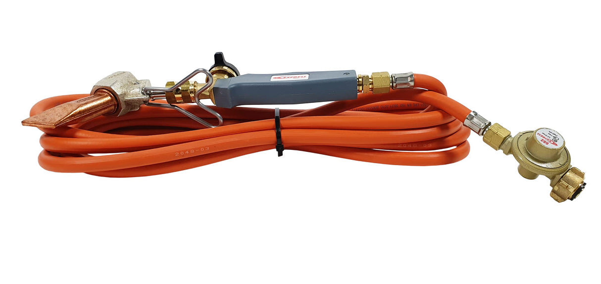 Pack de Soldador Listo para Usar - Incluye 1 Lanza con Punta Ref. 4678 + 1 Mango Giratorio Ref. 602 + Tubo de 4,75 m Ref. 963/5 + 1 Regulador a 2 Bares Ref. 682 - EXPRESS