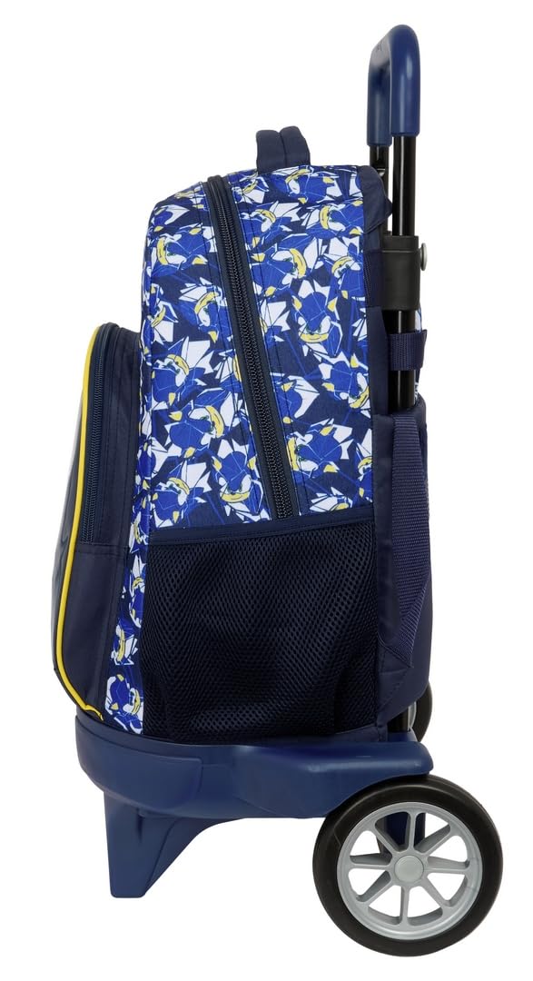 SONIC CITY - Mochila Grande con Ruedas, Compact Evolución, Extraíble, Ideal para Niños de Diferentes Edades, Cómoda y Versátil, Calidad y Resistencia, 33x22x45 cm