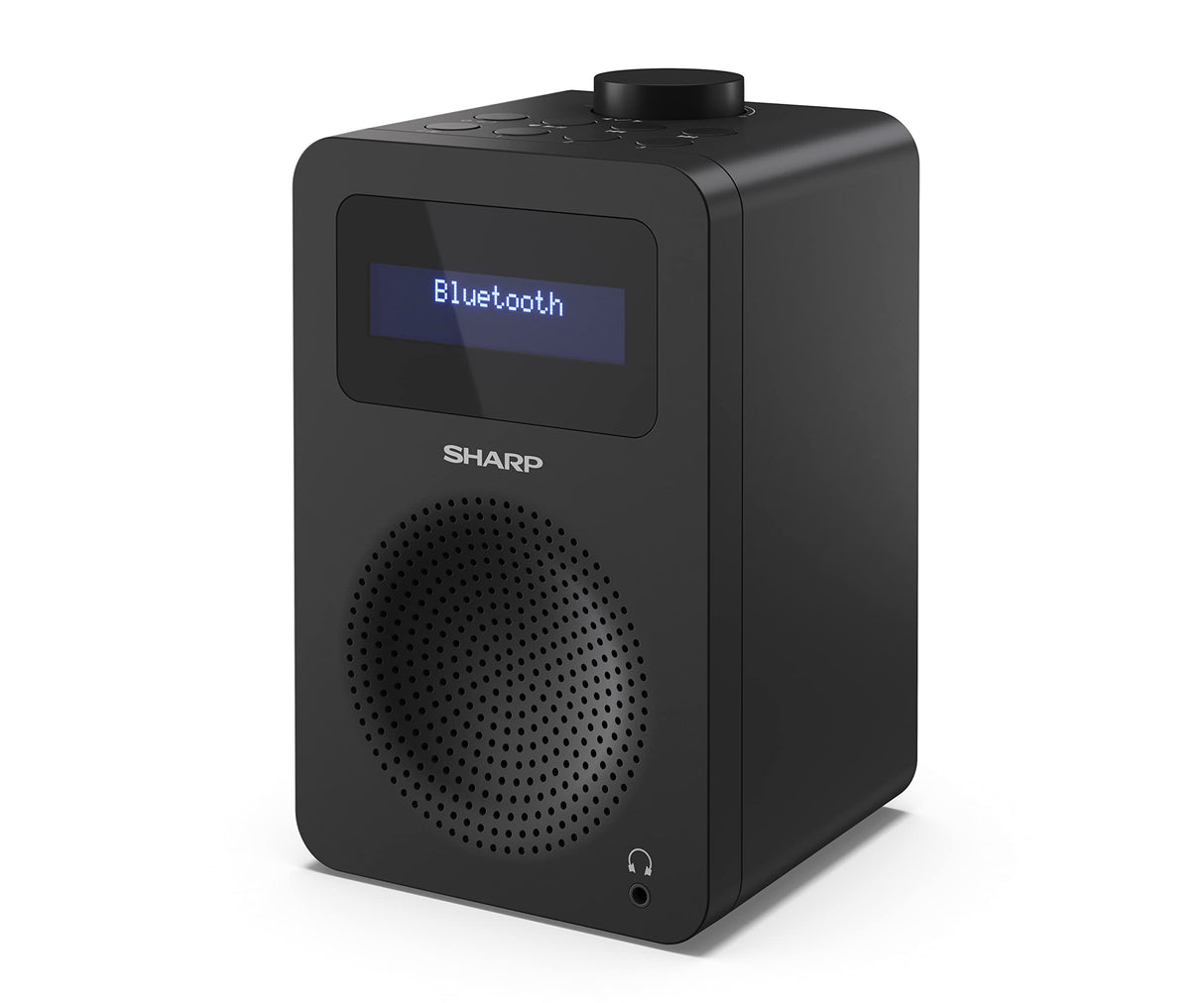 SharpDR-430(BK) Radio Digital sobremesa Tokyo - Radio Dab+, Dab y FM con RDS, BT 5.0, Alimentación USB, Mini Jack, Antena telescópica, búsqueda automatica, Hora y Fecha Auto, Alarma, 5w, Negro
