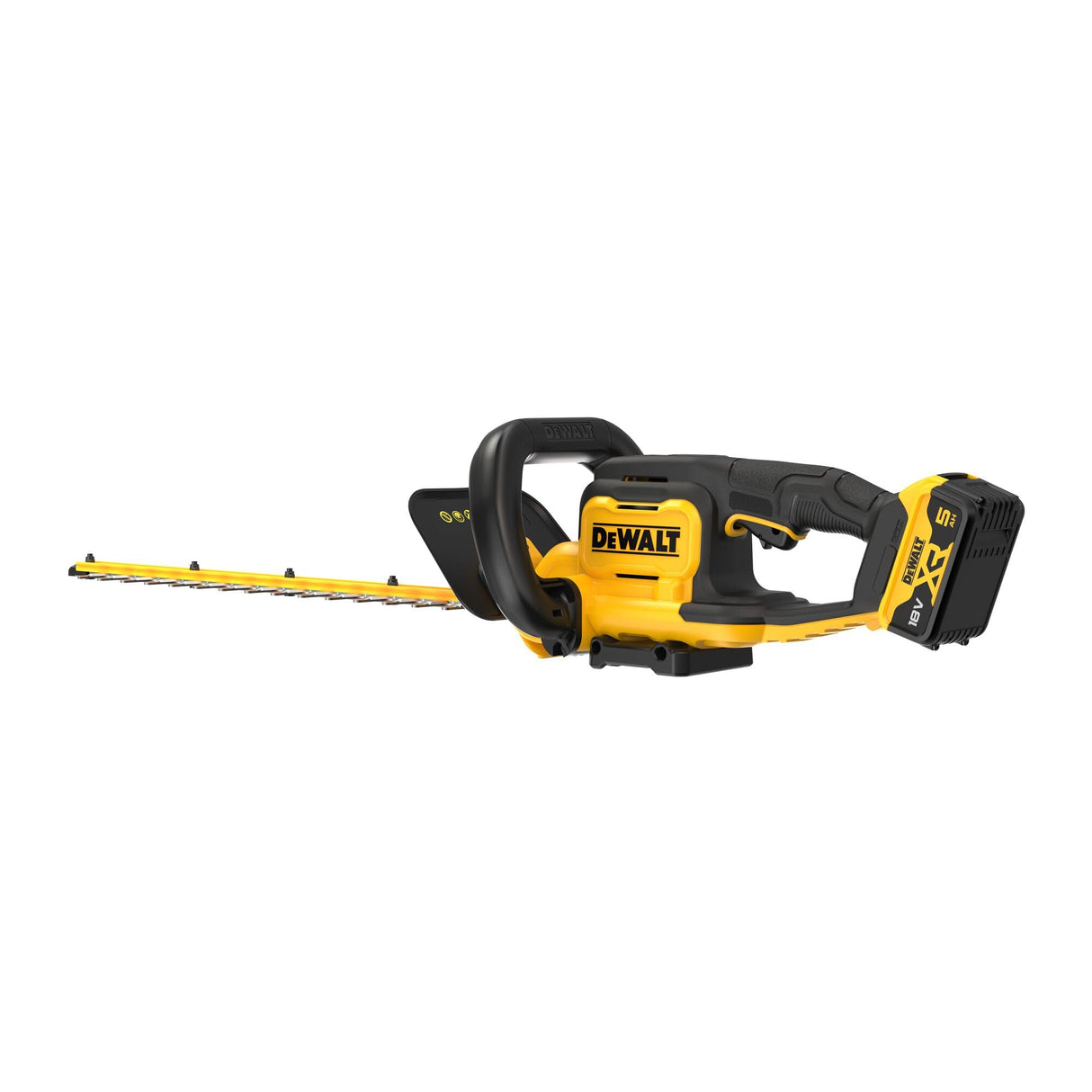 DEWALT Cortasetos XR 18V 55 cm 25 mm con batería de 5Ah incluida, DCMHT564P1-QW