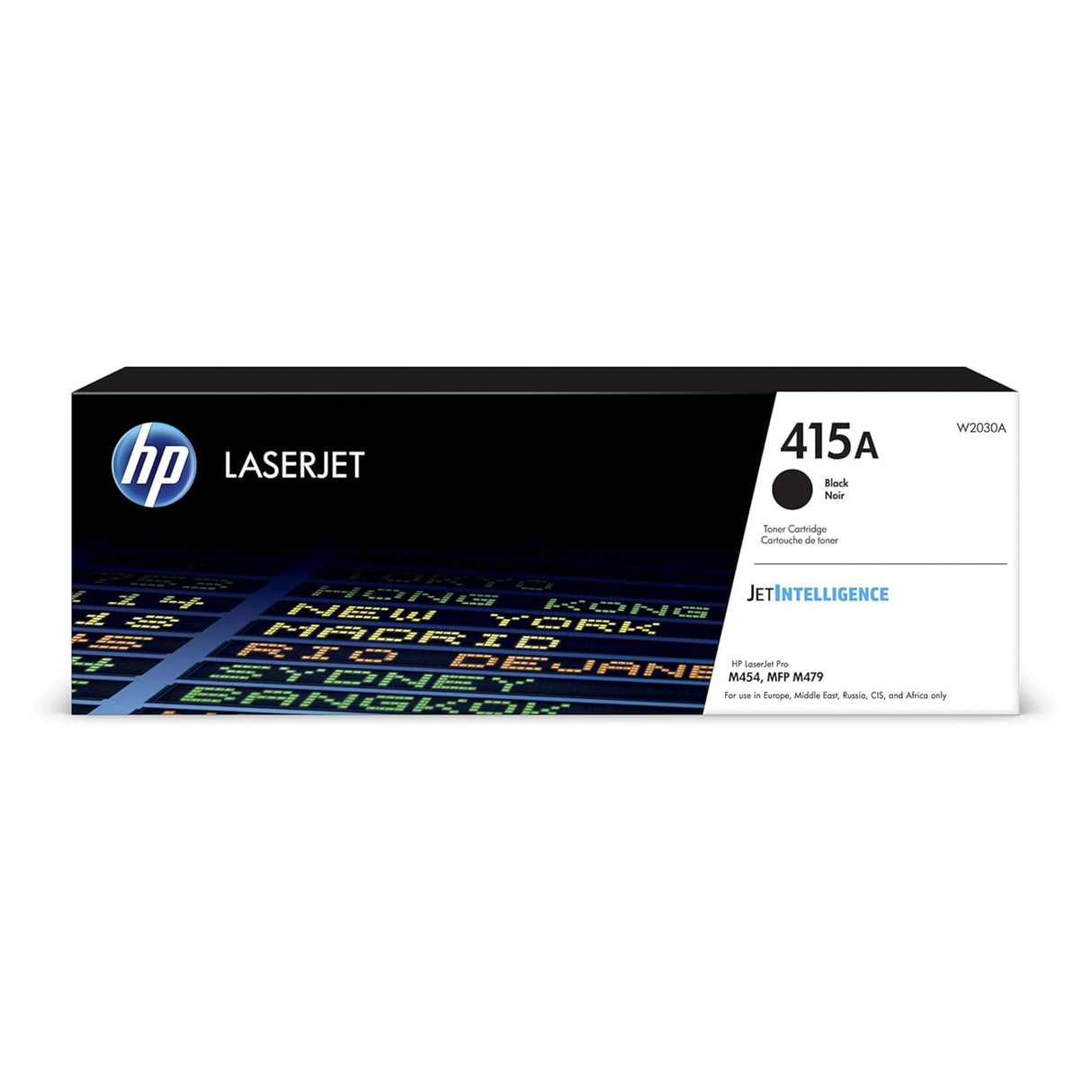 HP 415A W2030A, Negro, Cartucho Tóner Original, de 2.400 páginas, para impresoras HP Color LaserJet Pro M454dw, M454dn, MFP M479fdw, MFP M479dw, MFP M479fdn y MFP M479fnw