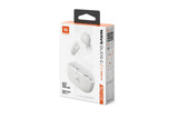 JBL Wave Buds 2, Auriculares True Wireless con cancelación de Ruido Activa, Bluetooth, hasta 40 hrs de autonomía, Sonido Pure Bass, Smart Ambient, conexión multipunto, Blanco
